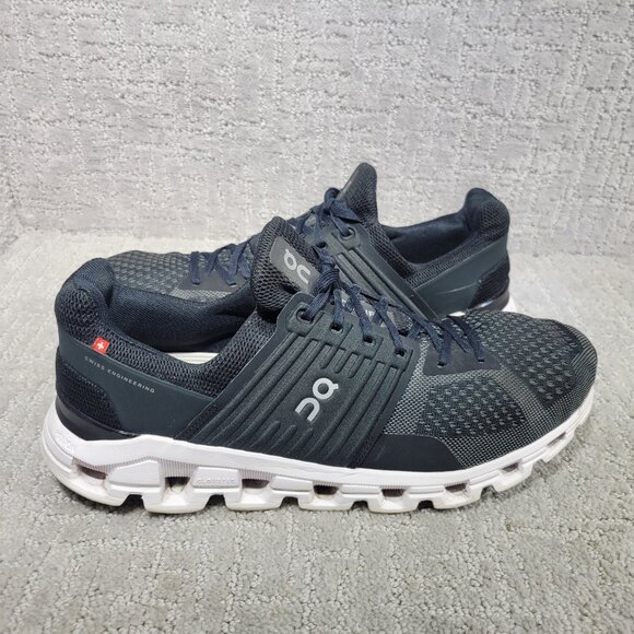 On Running Cloudswift 41.99585 Mens Size US 11.5 Black Rock White Sneaker Shoes - Picture 11 of 13